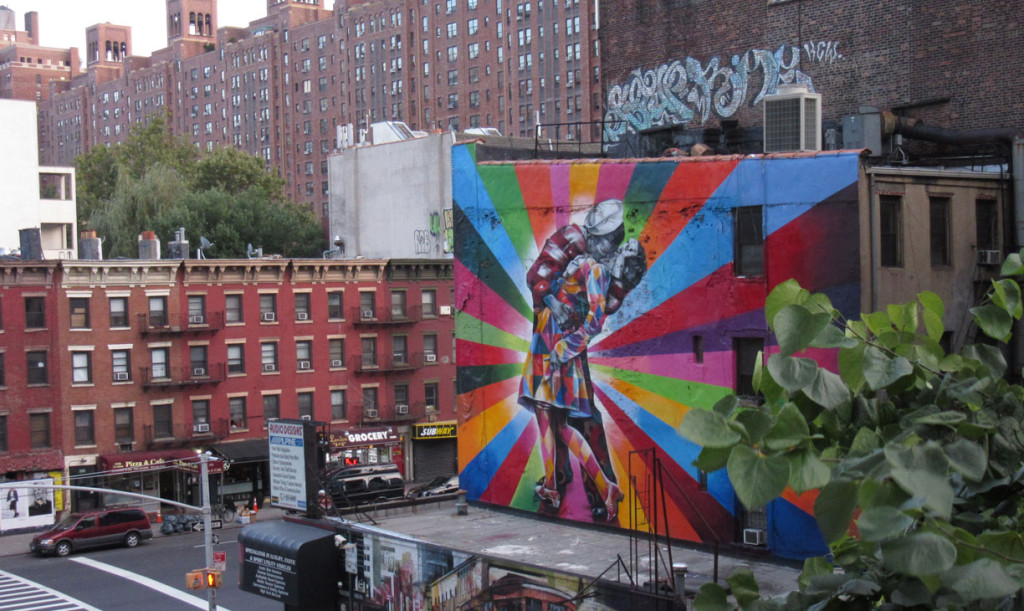 Foto Highline Park New York Matroos en Meisje