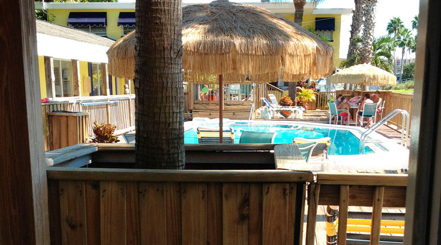 Motel in Clearwater Beach tijdens de rondreis in Amerika