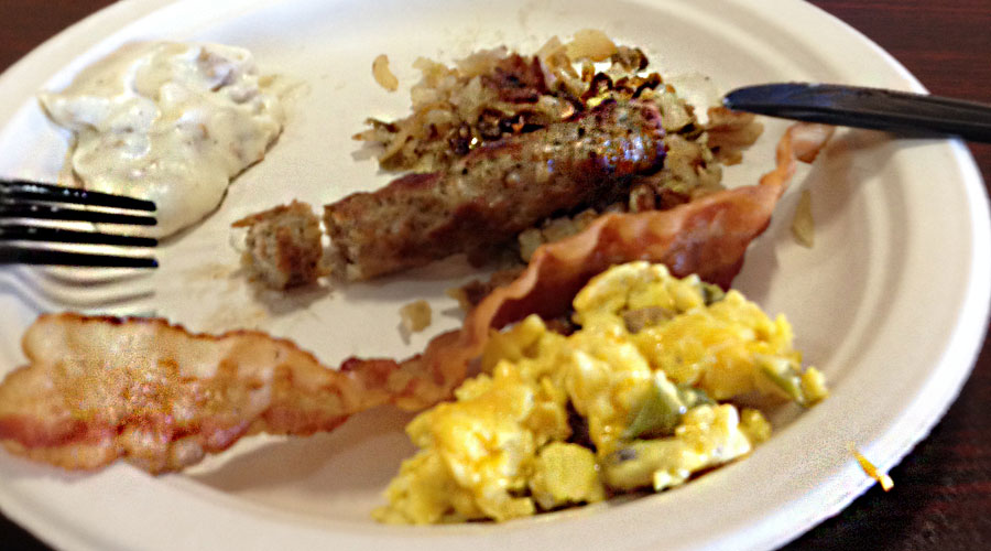 Ontbijt in St Augustine tijdens rondreis in Amerika