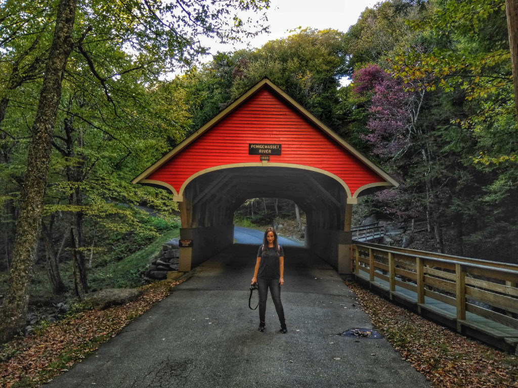 Flume Gorge in Amerika Covered Bridge