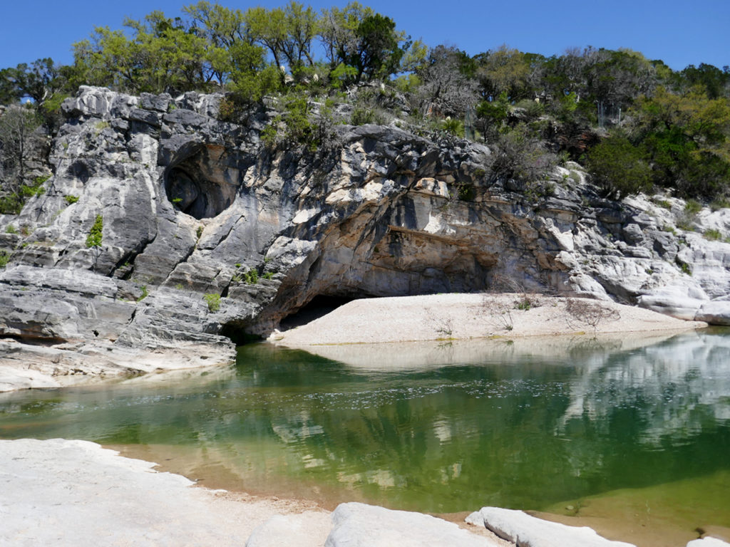 Natuur-in-Texas-Pedernales-Falls-State-Park-river