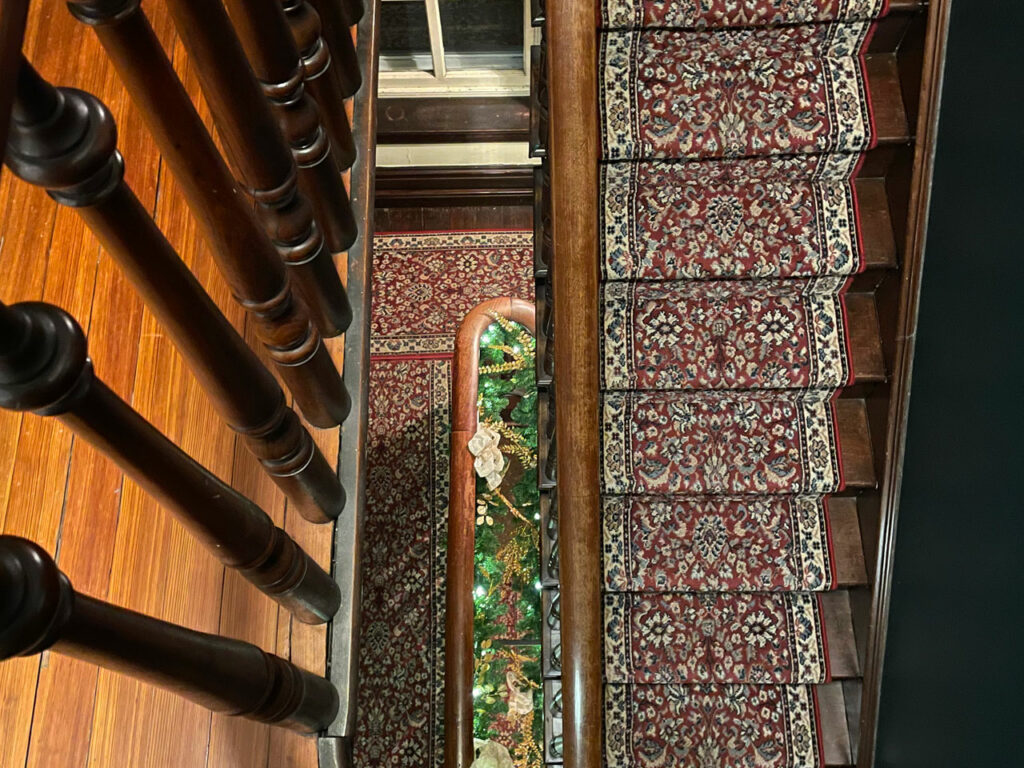 Faunbrook bed and breakfast staircase
