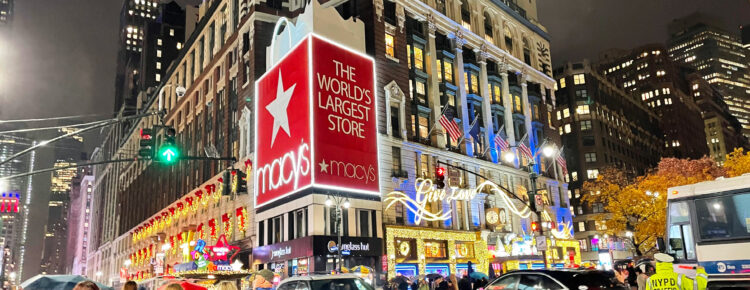 Macy's New York shoppen kerst