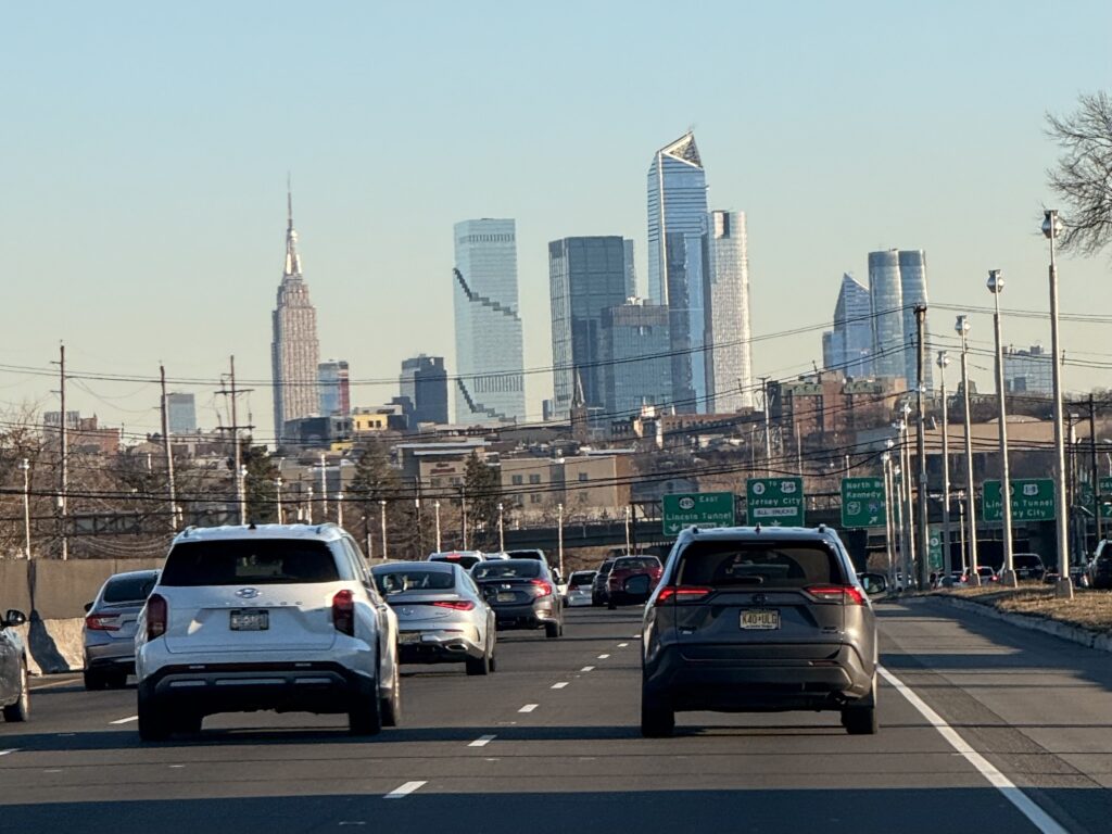 New York skyline vanaf Secaucus amerika blog