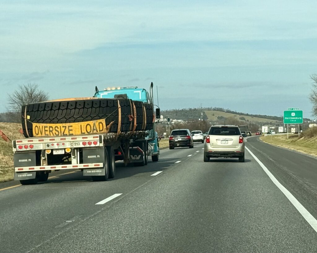 oversize load in Amerika roadtrip