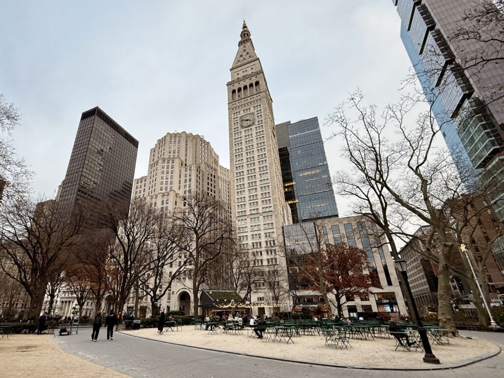 Shake Shack Madison Square Park in New York terras